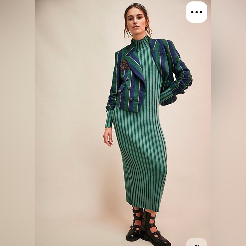 FREE PEOPLE Lucia Sweater Maxi Dress - Sagebrush Combo